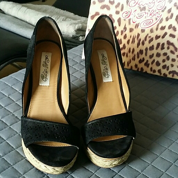 Suede Open toe wedge espadrilles - Picture 2 of 4